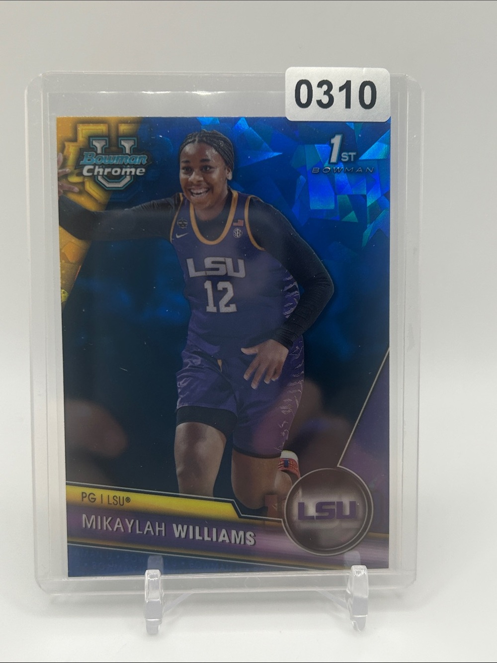 LSU Mikaylah Williams #12 Basketball 1st Bowman 🏀